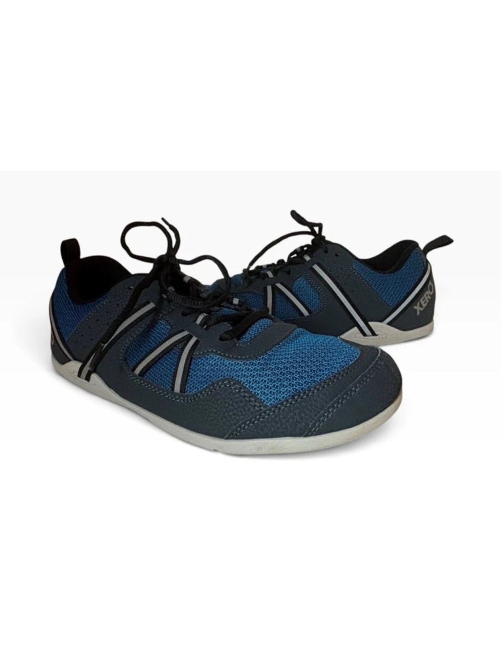 Xero Shoes Prio Men 12 Blue Barefoot Minimalist Running Fitness Sneakers